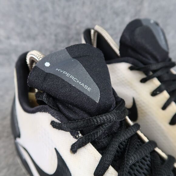 Nike Shoes Mens 5 Athletic Trainers Hyperchase TB Sneaker Basketball White Black - Picture 3 of 13